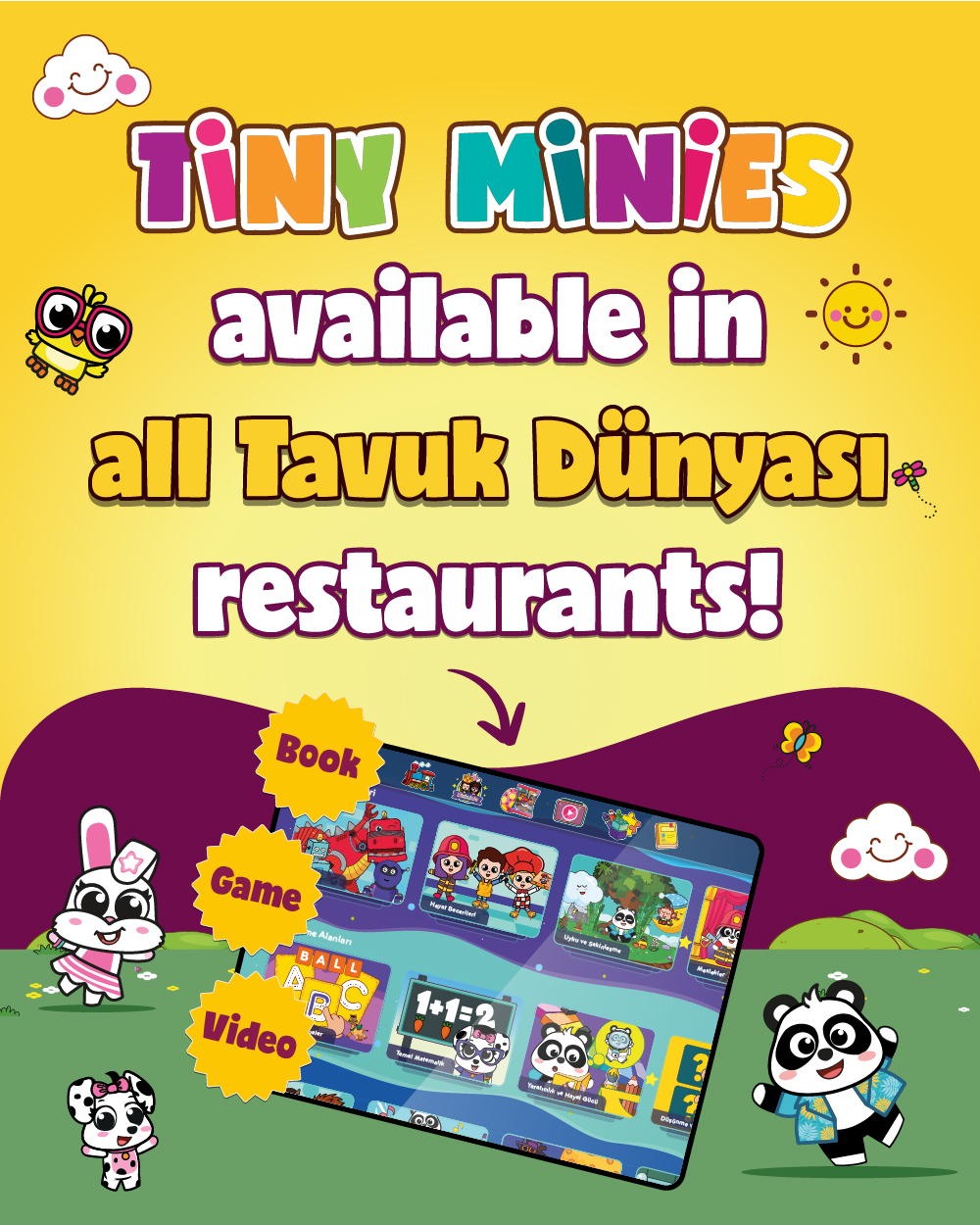 Tiny Minies is now available in all Tavuk Dünyası restaurants!