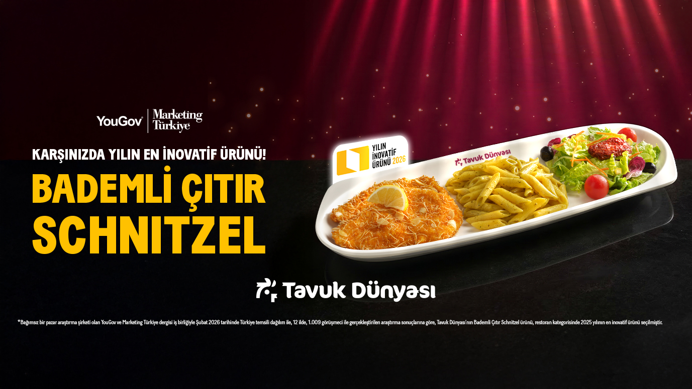 Tavuk Dünyası’nın Bademli Çıtır Schnitzel’ine “Yılın İnovatif Ürünü” Ödülü