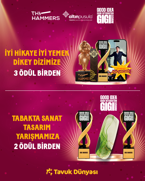 Tavuk Dünyası olarak, iki farklı projemizle The Hammers Awards, GIGI Awards ve Altın Pusula Ödülleri'nde toplam 5 ödüle layık görüldük!